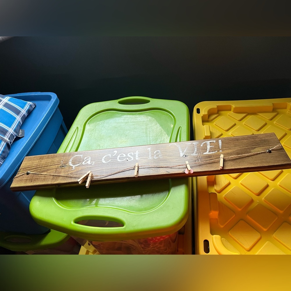 Wooden Accessory Display Board ‘ça c’est la vie’